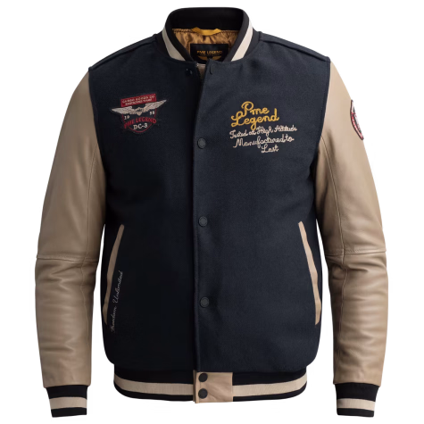 PME Legend pánská kožená bunda PLJ2609708-599 SHORT JACKET FLEETSTER