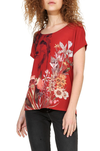 detail Desigual dámské triko 18WWTK60