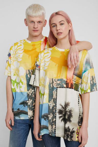 detail Desigual dámské triko 20SWTKD8