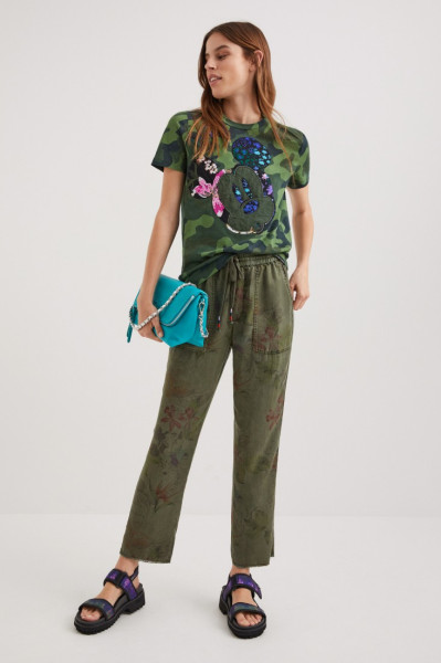 detail Desigual dámské kalhoty 22SWPW23
