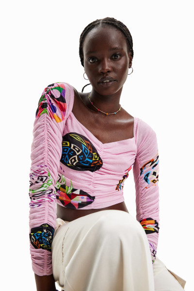 detail Desiguál dámské triko 23SWTKAZ