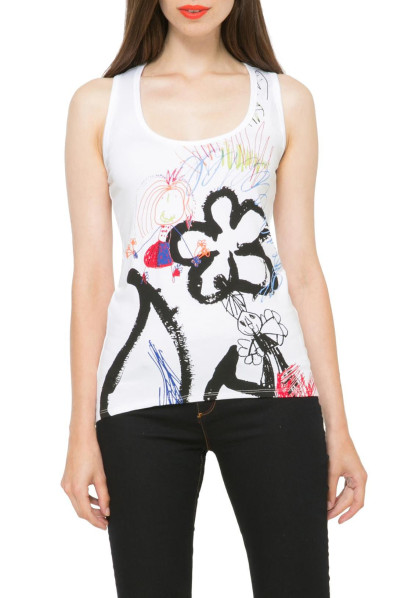 detail Desigual dámské triko 61T26Q2