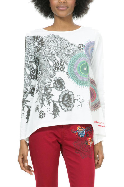 detail Desigual dámské triko 67T25D8