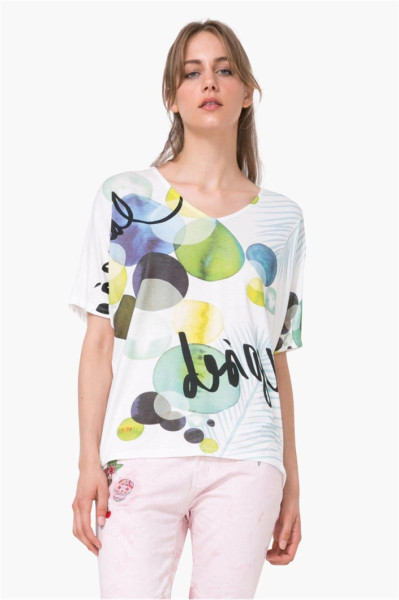 detail Desigual dámské triko 72T2WA6