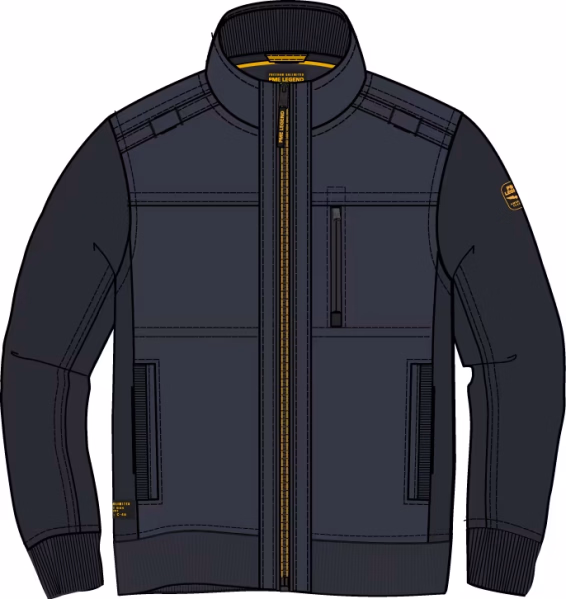 detail PME Legend pánská mikina PJH2608438-5281 SHORT JACKET
