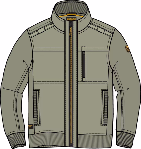 detail PME Legend pánská mikina PJH2608438-6485 SHORT JACKET