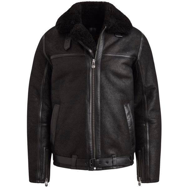 detail PME Legend pánská kožená bunda PLJ2508707 NIGHTFLIGHT