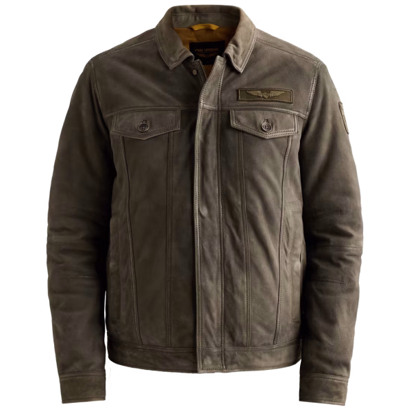detail PME Legend pánská kožená bunda PLJ2608700-6485 AIR LEATHER