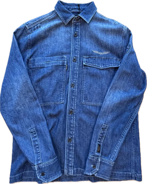 detail PME Legend pánské jeans košile PSD2608241-WBB DENIM