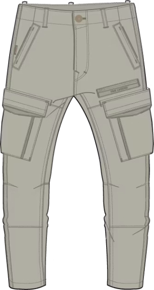 detail PME Legend pánské jeans PTR2608600-6485 NORDROP CARGO