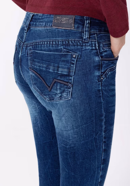detail Timezone dámské jeans kalhoty T1 70005.3043-27 Slim TahilaTZ