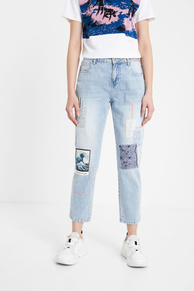 detail Desigual dámské jeans 20SWDD17