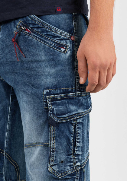 detail Timezone pánské jeans kraťasy 25-10009-21-3119