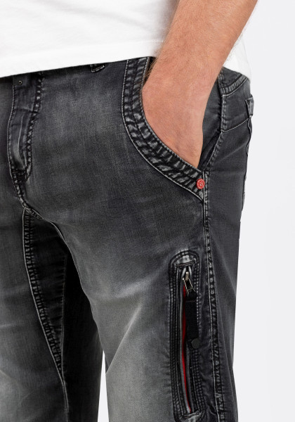detail Timezone pánské jeans kraťasy 25-10027-01-3121